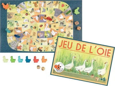 Produktbild von Gänsespiel im nostalgischen Design - Familienspiel, Brettspiel für Kinder