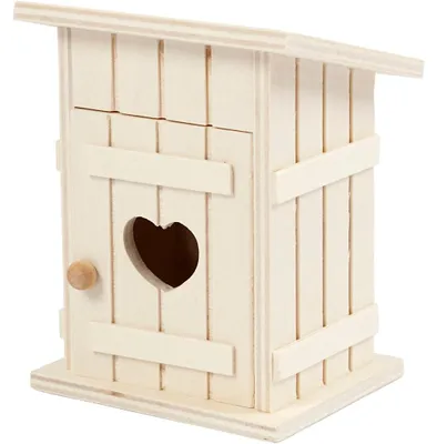 Produktbild von Miniatur-Toilettenhäuschen, L 8 cm, B 6,5 cm, 1 Stk [HOB-54443]