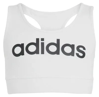 Productafbeelding van Adidas - "Linear" sportbeha voor meisjes, model GT14986 (158) (wit/zwart)