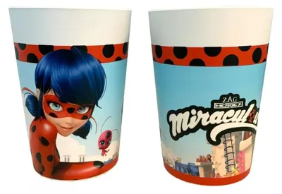 Produktbild von Miraculous Geschichten Plastikbecher 2-teiliges Set 230 ml