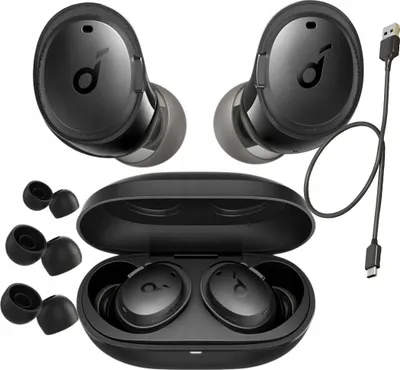Produktbild von Kabellose In-Ear Kopfhörer Mit Anc Und Bassup 36H Playback Schwarz