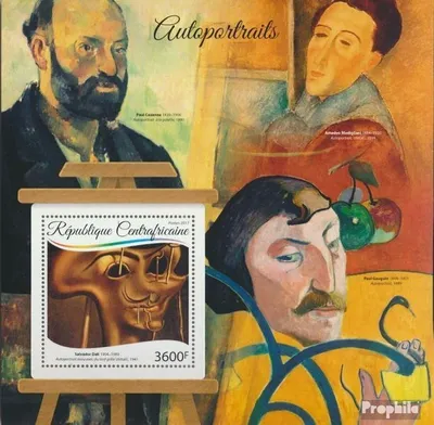 Produktbild von Briefmarken Zentralafrikanische Republik 2017 Mi Block 1598 (kompl. Ausgabe) postfrisch Selbstporträts