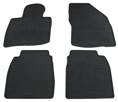 Gummifußmatten Set 4-teilig für Honda Civic VIII (1/2006-1/2012, schwarz