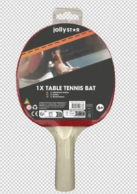 Image de Raquette de ping-pong JollyStar (1 pièce) - bois polaire 8?mm & revêtement professionnel