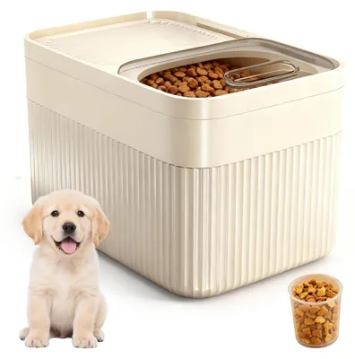 Image de Omgoods - Gamelle pour animaux de compagnie avec doseur et plateau de rangement