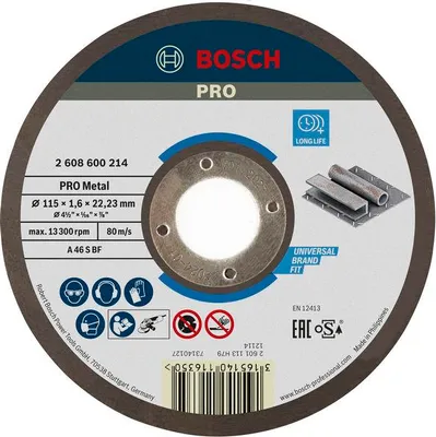 Produktbild von PRO Metal Trennscheibe, 115 x 1.6 x 22.23 mm, gerade, oSa
