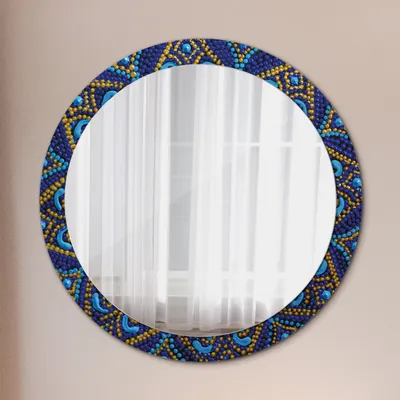 Produktbild von Ø90cm Modern Spiegel - Wandspiegel Wandmontage- Schlafzimmer - dekorativ Komposition