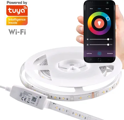 Zdjęcie produktu dla Taśma LED WiFi 2m 3000K + 6000K + RGB IP65 Tuya  313898 Polux