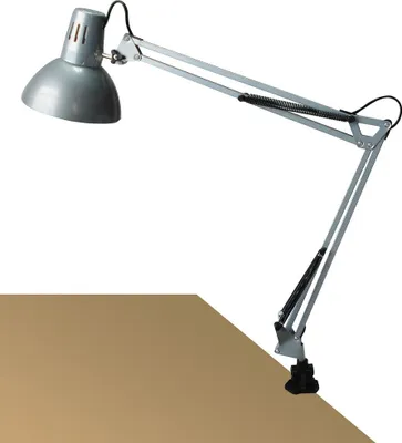 Obrázok produktu pre Strieborná skrutkovacia stolná lampa E27 Arno 4216 Rabalux