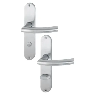 Produktbild von HOPPE Trondheim Langschild-Garnitur E1430Z/302 (Entfernung: 78 mm, Lochung: WC, Türstärke: 37 - 42 mm, Einbauort: Bad/WC) Entfernung: 78 mm Lochung: WC Türstärke: 37 - 42 mm Einbauort: Bad/WC