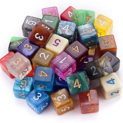 Imagen del producto de Set de 42 Dados Multicolores para Juegos y Educación