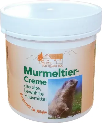 Produktbild von MURMELTIER CREME 250ml mit Latschenkieferöl Murmeltieröl Kampfer Menthol Körpercreme Hautpflege Körper Haut Pflege Balsam 06