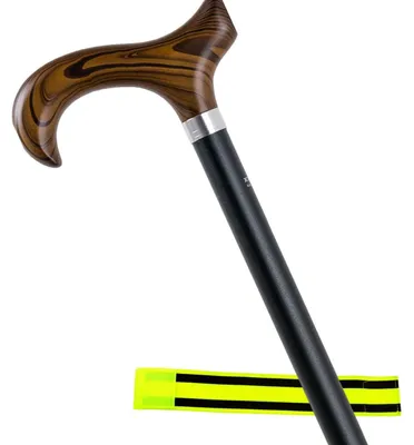 Obrázok produktu pre Hliníková trekingová palica s nastaviteľnou výškou – nosnosť do 110 kg – s rukoväťou typu derby