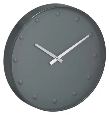 Analoge Wanduhr Ø 30 cm, Grau, Modernes Design
