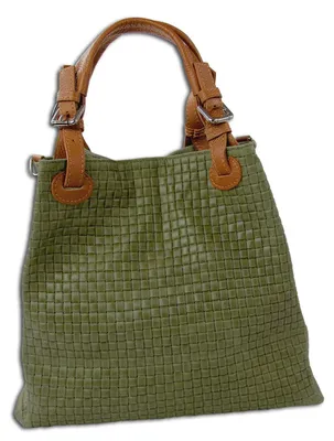Produktbild von Toscanto Handbags Handtasche, Umhängetasche olivgrün Leder OTT164HG