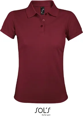 Produktbild von SOLs 00573 | Damen Polo Shirt Prime - Farbe: Burgundy - Größe: S