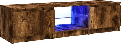 Produktbild von vidaXL TV-Schrank mit LED-Leuchten Räuchereiche 140x40x36 cm