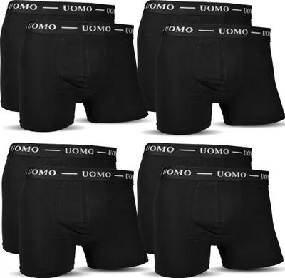 Produktbild von Socked Boxershorts Herren (5 Stück) Retroshorts Schwarz Baumwolle Unterhosen