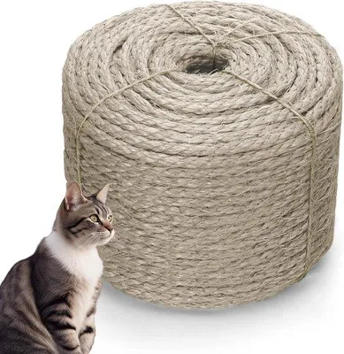 Produktbild von 8mm Sisal Seil 50m für Kletterpfahl Dekoration