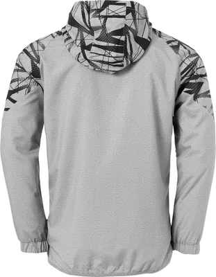 Produktbild von uhlsport Kapuzenjacke GOAL 25 EVO WOVEN HOOD JACKET Unisex 1002217_01 dark grau melange/schwarz 3XL
