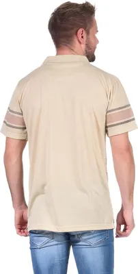 Produktbild von Herren Poloshirt T-shirt Polo-Hemd Kurzarm,  Beige M