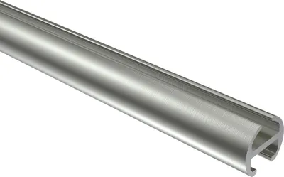 Produktbild von Interdeco Innenlaufprofil / Profilstange für Innenlauf-Gardinenstangen 16 mm Ø Edelstahl-Optik, 240 cm