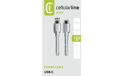 Obrázok produktu pre Cellularline 8018080270420, 1,2 m, USB C, Biela