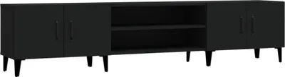 Obrázek produktu pro vidaXL TV skříňka černá 180x31,5x40 cm Dřevěný materiál