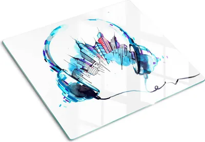 Produktbild von Tulup Glas Herdabdeckplatte Glaskeramikkochfeld-Abdeckung Spritzschutz Glasabdeckplatte Kochplattenabdeckung und Schneidebrett - Einteilig - 60x52 cm Stadtgeflüster
