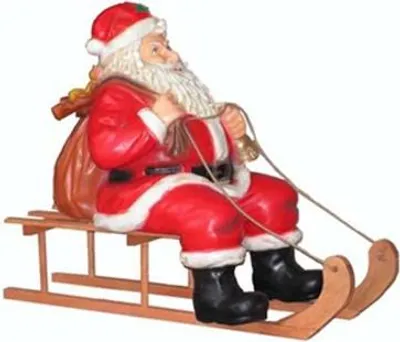 Immagine prodotto di Babbo Natale decorazione casa decorazione slitta figura statua