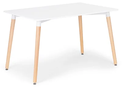 Obrázek produktu pro ModernHome KJSDT-01 Dřevěný jídelní stůl 120 x 60 cm, bílý