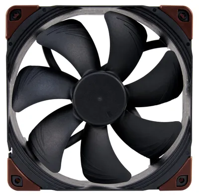 Produktbild von Noctua NF-A14 INDUSTRIALPPC-2000 PWM, Ventilator, 14 cm, 500 RPM, 2000 RPM, 182,5 m³/h, Schwarz, Braun