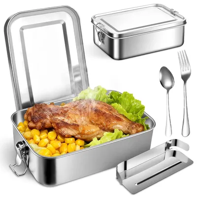 Edelstahl Lunchbox 1200 ml, spülmaschinengeeignet, 1 Stück