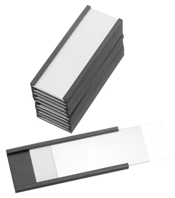 Productafbeelding van 10 Stuks Magnetische Etikettenhouders 50,8 x 20 mm met Papiereinschuiven