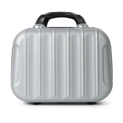 Image de Trousse à maquillage - Boîte de rangement portable pour maquillage - Trousse à maquillage, pour trousse de voyage, se fixe sur une valise à roulettes