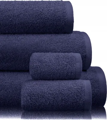 Produktbild von Hochwertiges Spa-Handtuch 50x100cm Marineblau, 450GSM, 100-