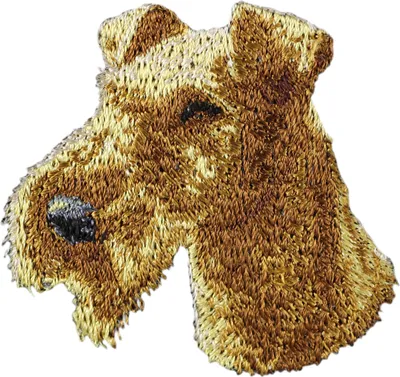 Image de Irish Terrier - écusson en forme de chien, écusson brodé, décoration unique pour sac à dos de la marque Art-Dog
