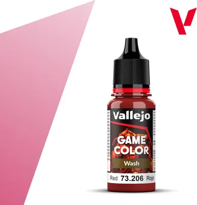 Zdjęcie produktu dla Farba akrylowa Game Color Vallejo 73206 Red 17ml Farba do miniatur