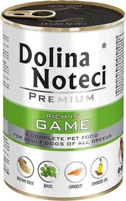 Zdjęcie produktu dla Dolina Noteci Premium Mokra karma dla psów dziczyzna puszka 400 g