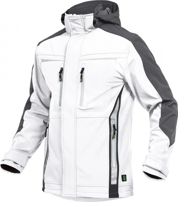 Produktbild von Leibwächter Sommer-Softshelljacke Herren FLEXS Gr. M weiß/grau