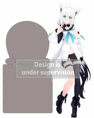 Productafbeelding van Hololive Production, Hikkake PVC-beeldje, Shirakami Fubuki, 10 cm