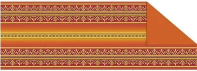 Produktbild von Tonkarton 220g/qm 23x33cm VE=5 Bogen Bordüren orange