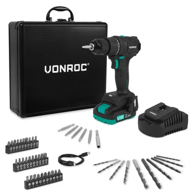 Produktbild von VONROC Cordless brushless drill - 20V set