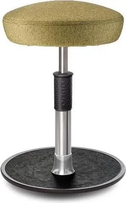 Produktbild von Sitz- Stehhocker Free Regular Hutsitz Camira Rivet Senfgelb Chrom /schwarz.