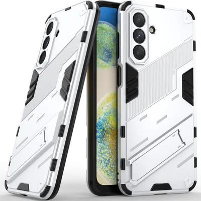 Obrázek produktu pro Pouzdro pro Samsung Galaxy A26 Hybridní PC TPU Nárazuvzdorné Ochranné Pouzdro s Funkcí Stojanu Pomerančový