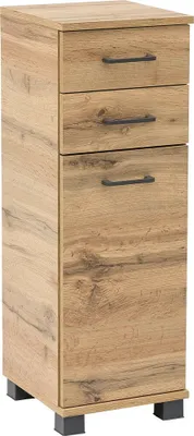 Produktbild von MÖBELPARTNER Badschrank Nora 144933 eiche landhaus 30,3 x 32,6 x 88,6 cm