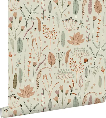 Produktbild von ESTAhome Tapete Feldblumen Graublau 50 x 900 cm