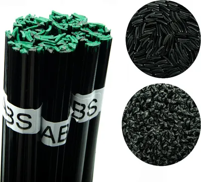 Produktbild von Rosfix ABS-Kunststoff-Schweißdraht – 42 cm Lang | 100g Schwarz | Schmelztemperatur 310-360°C | Ideal für Spiegelgehäuse, Motorabdeckungen