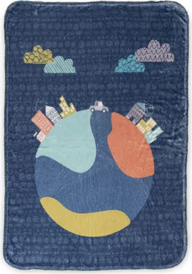 Immagine prodotto di HappyFriday Moshi Moshi Holidays coperta in microfibra colorata 110 x 140 cm