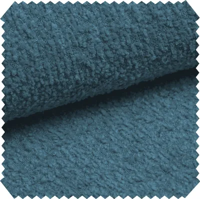 Produktbild von novely® ABEL - Flauschiger Bouclé-Polsterstoff - Recycelter Stoff - Schwer Entzündbarer Möbelstoff - UV-Beständige Meterware 1lfm - Farbe: 13 Blau